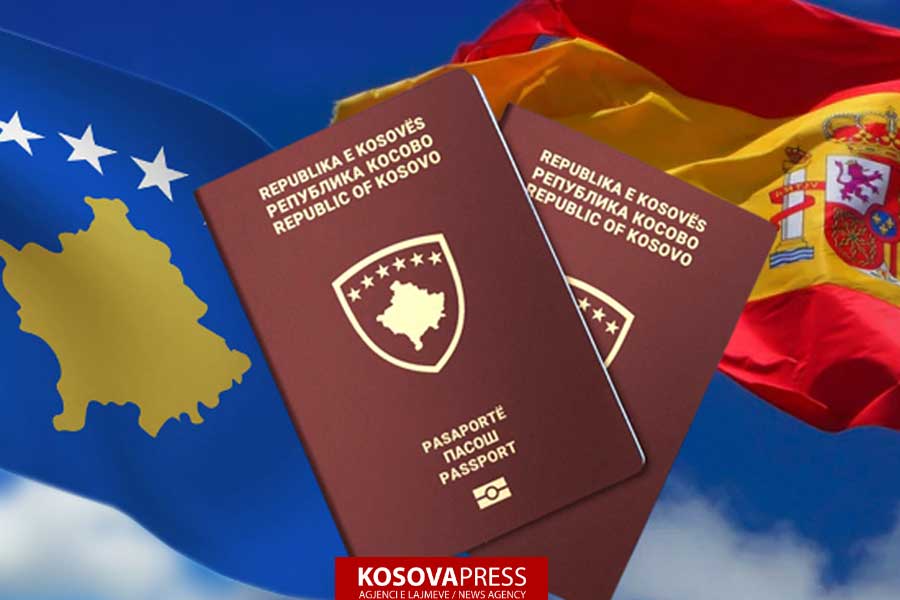 travel to spain with kosovo passport